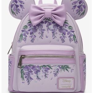 Loungefly Disney Minnie Mouse Violet Vines Ears Mini Backpack